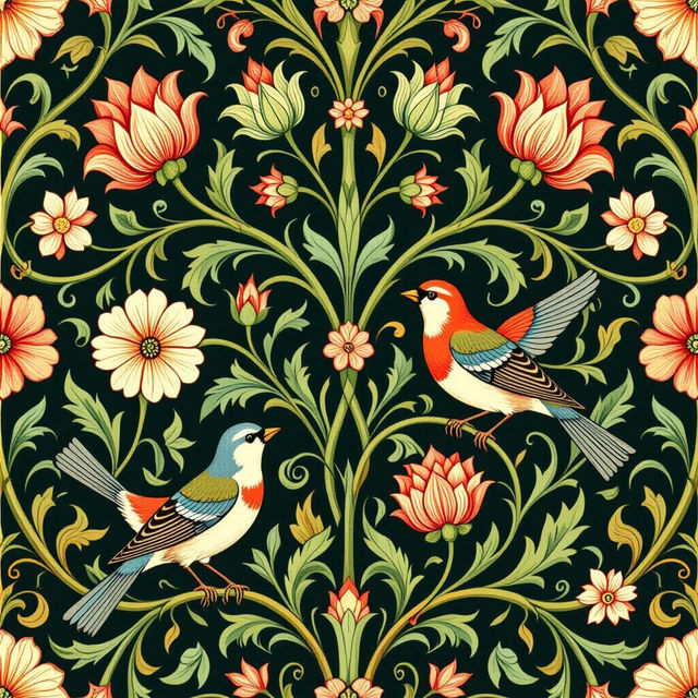 William Morris Art - AI Inspired Designs gallery