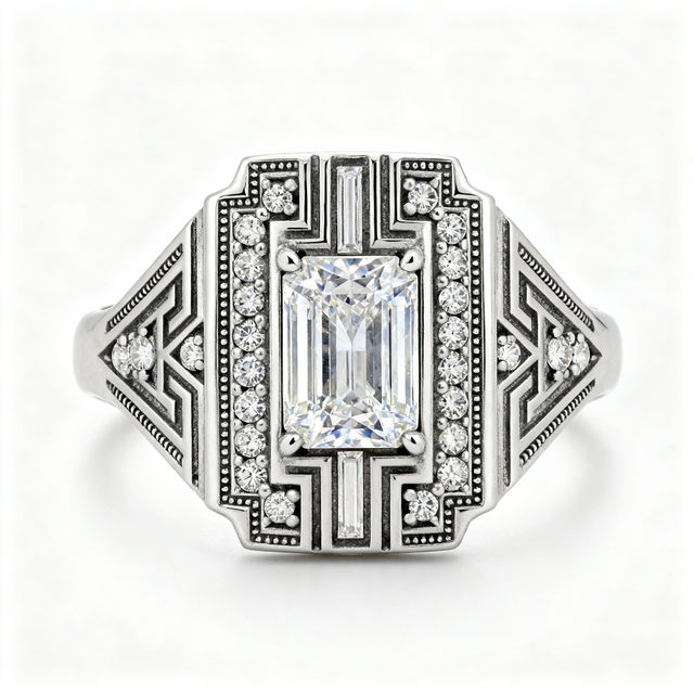 Art Deco Vintage Engagement Rings gallery