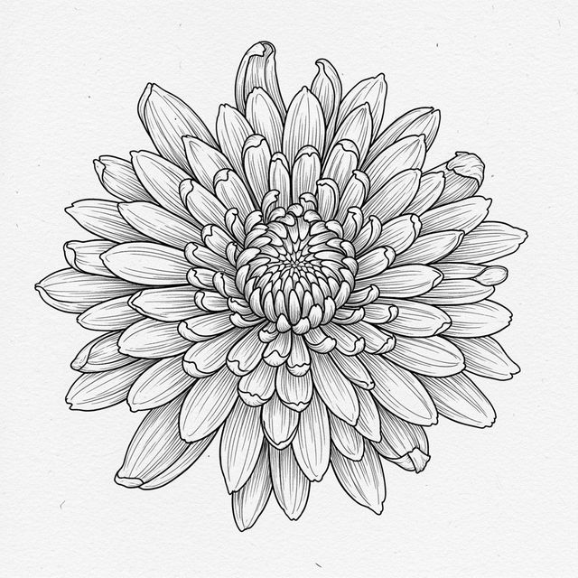 AI Chrysanthemum Drawing Gallery gallery