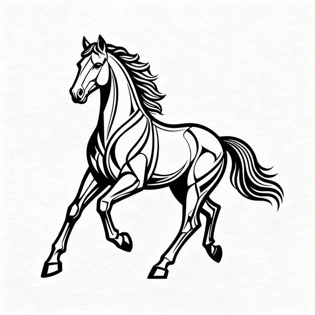Horse Line Art gallery