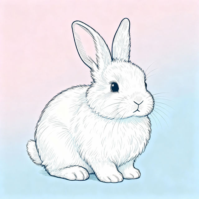 Bunny Sketch Art - Easy AI Generation gallery