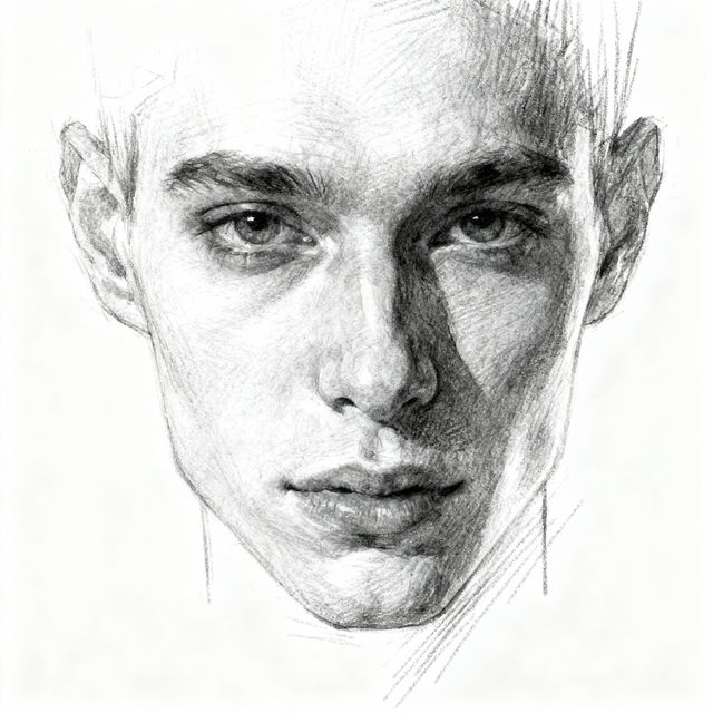 Face Portrait Drawings - AI Generated gallery