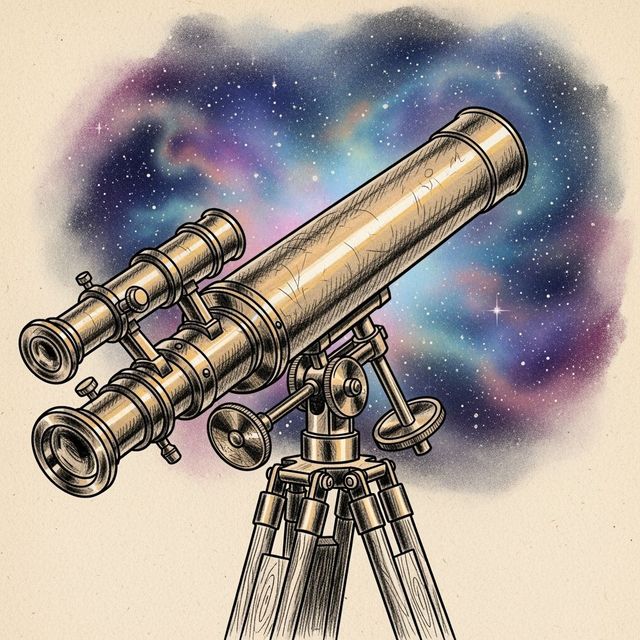 Explore AI-Generated Telescope Drawings gallery