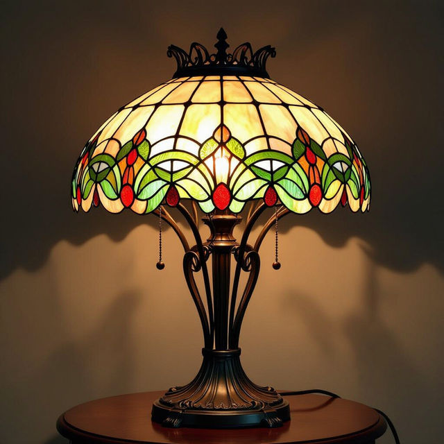 Art Nouveau Lamp Art - AI Generated gallery