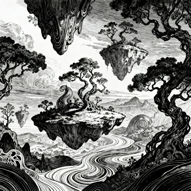 Monochromatic Drawings gallery