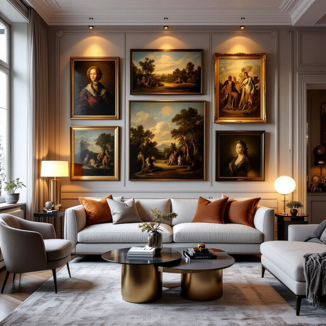 Salon Style Art Hanging Ideas gallery