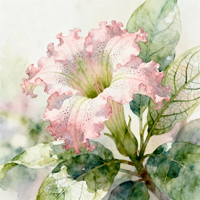 Flower Plant Drawing gallery