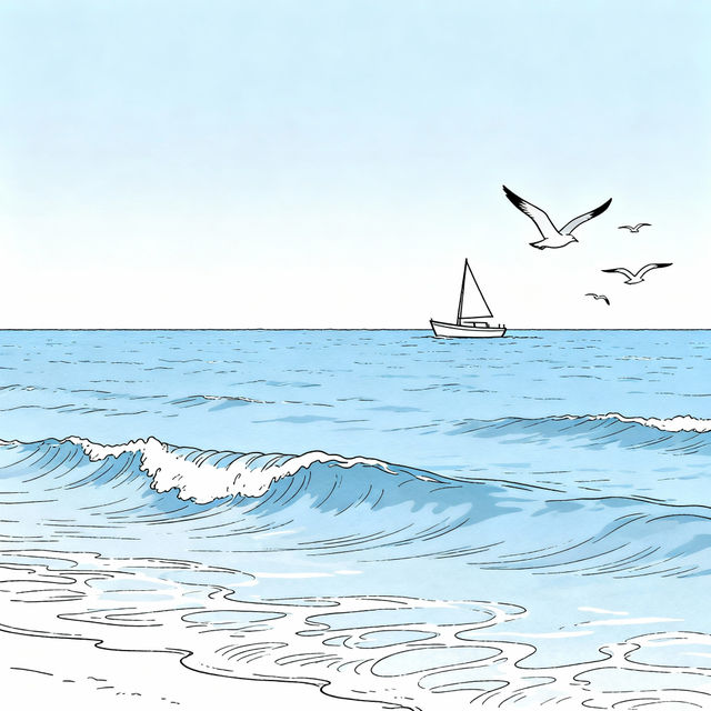Easy Ocean Drawings - Made With AI gallery