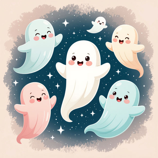 Cute Ghost Wallpaper Designs gallery
