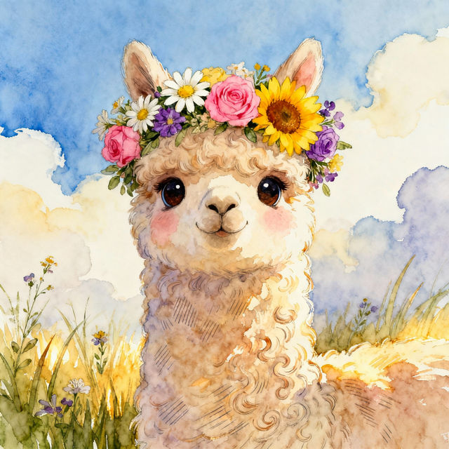 Llama Drawings gallery
