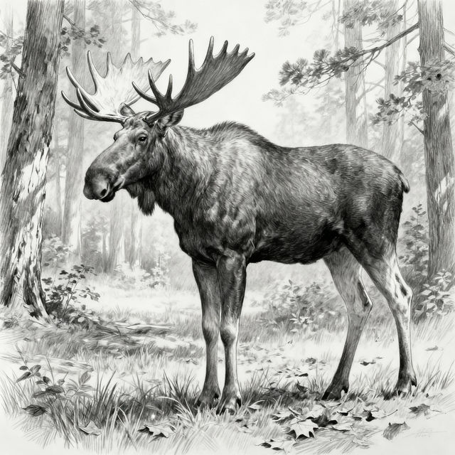Drawing Moose Drawings gallery