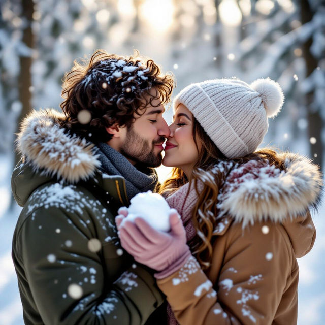 Snowball Kiss Images - Created with AI gallery