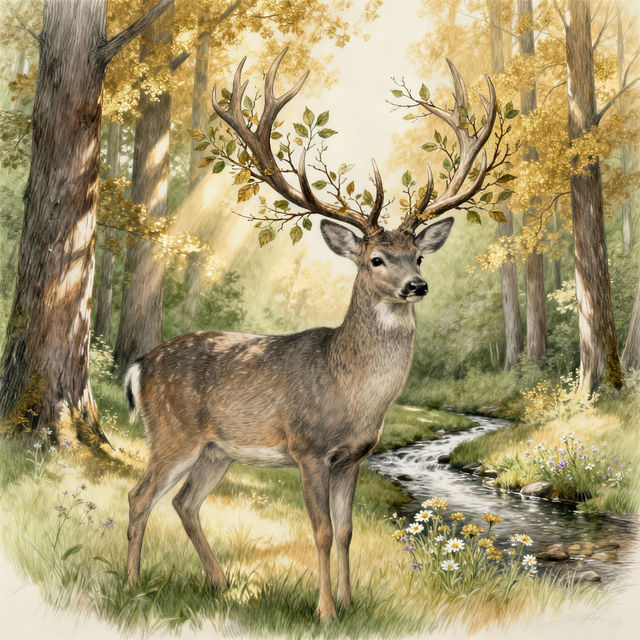 Drawing Buck Art - AI Generated gallery