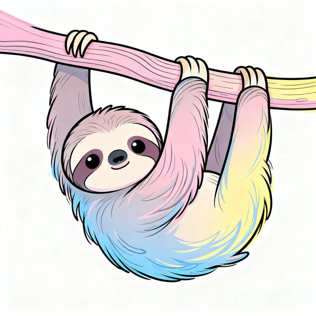 Easy Sloth Drawings gallery