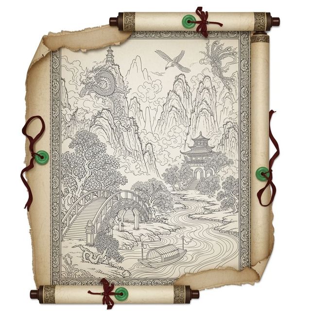 Explore Beautiful Scroll Drawings gallery