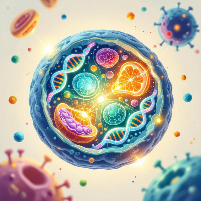 Cell Cycle Art - AI Generated gallery
