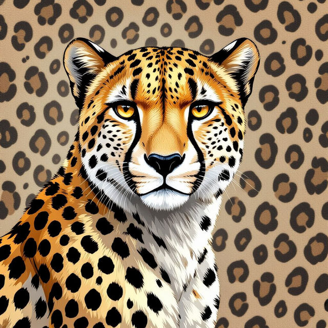 Cheetah Print Wallpaper - AI Generated gallery