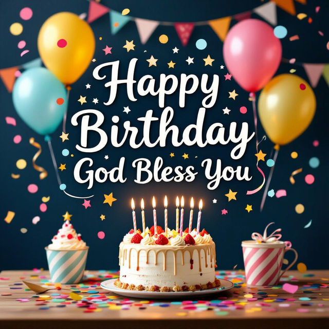 Happy Birthday God Bless You Images gallery