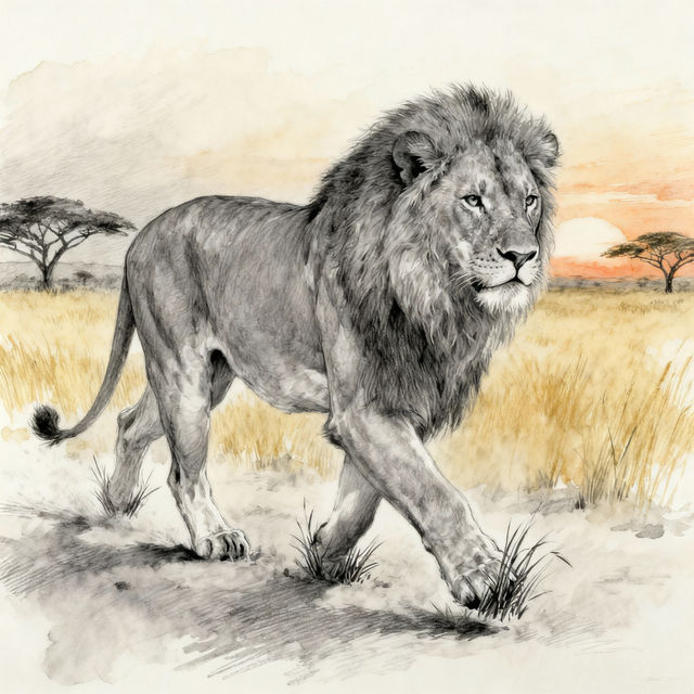 Safari Drawings - Made With AI gallery