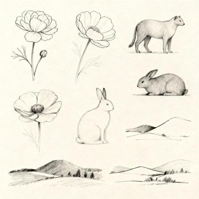 Sketch Drawings Easy gallery