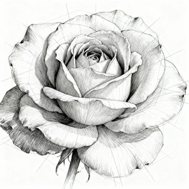Rose Drawing Easy Step By Step gallery