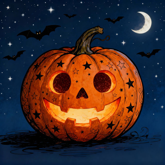 Jackolantern Drawings - AI Generated gallery
