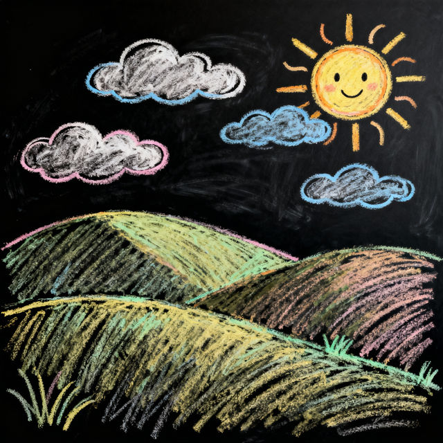 Chalk Drawing Art - Easy AI Creations gallery