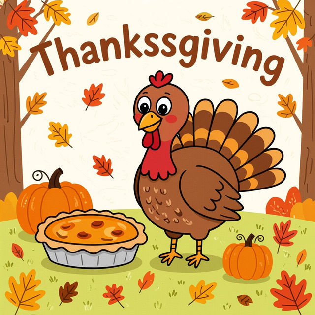 Easy Thanksgiving Drawings gallery