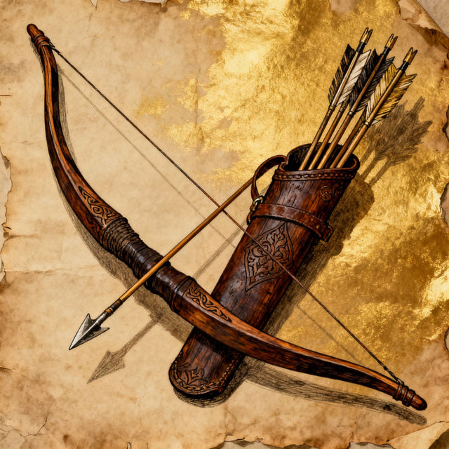 Drawing Of A Bow - AI Art Gallery gallery