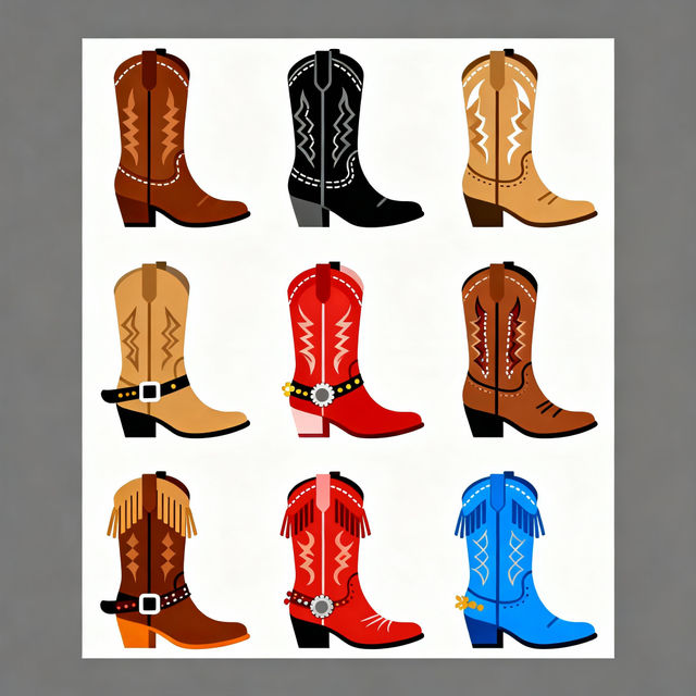 Cowboy Boot Clip Art gallery