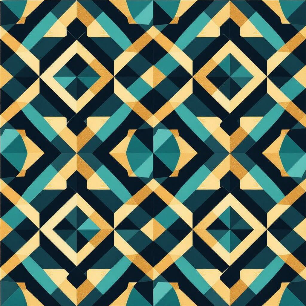 Modern Geometric Wallpaper - AI Generated Designs