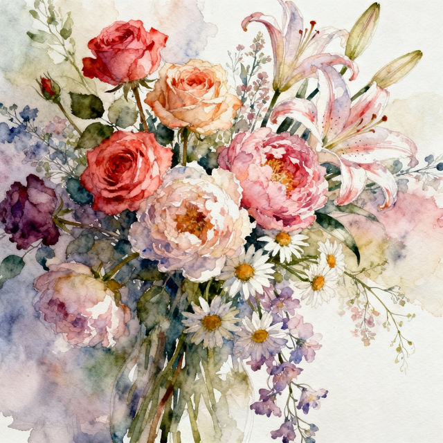 Beautiful Flowers Drawing gallery