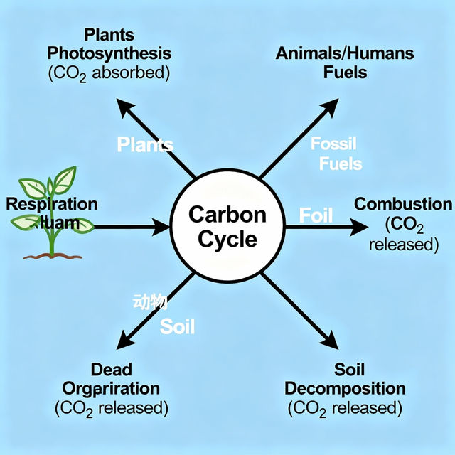 Carbon Cycle Drawing Easy gallery