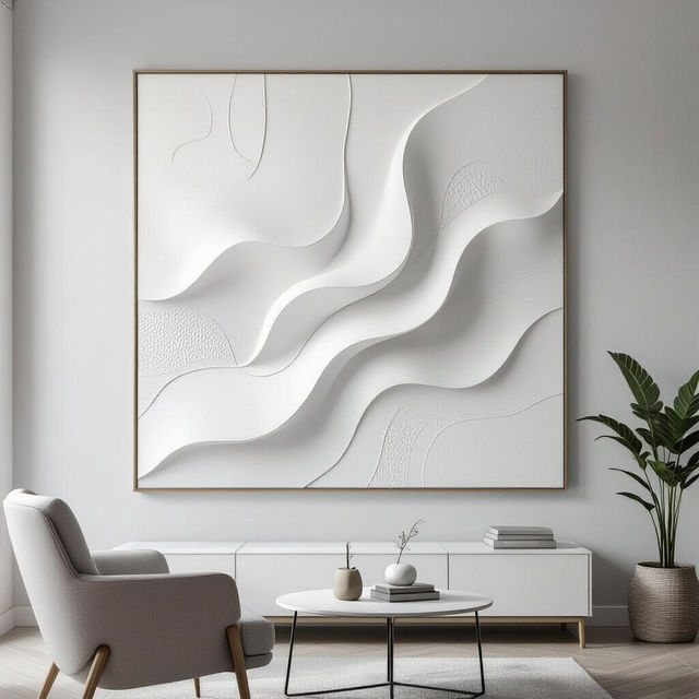 White Abstract Wall Art gallery