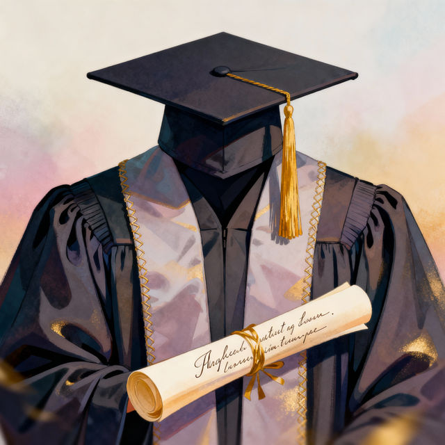 Cap and Gown Drawings gallery