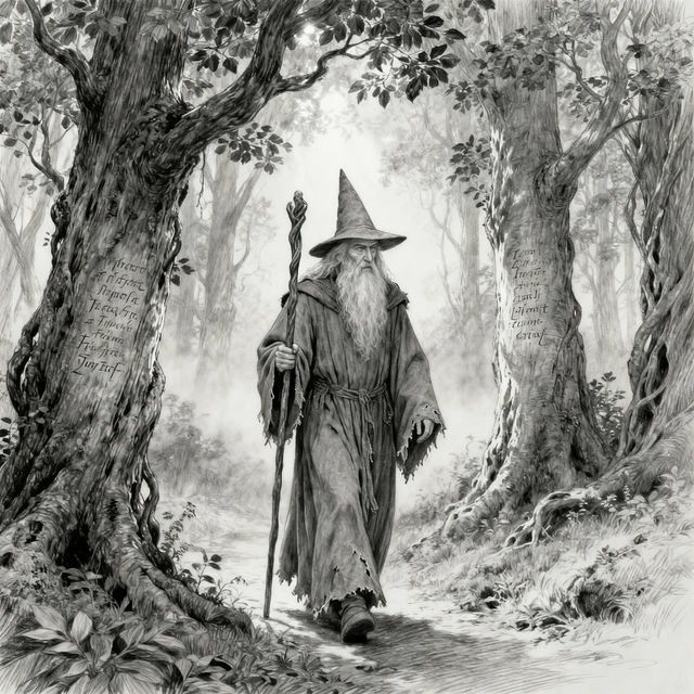 Tolkien Drawings - AI Generated Art gallery