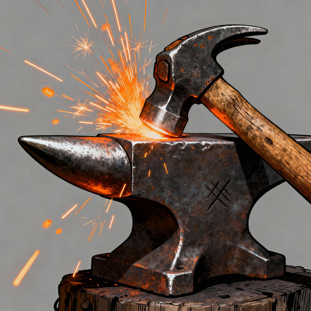 Blacksmith Hammer Drawings gallery