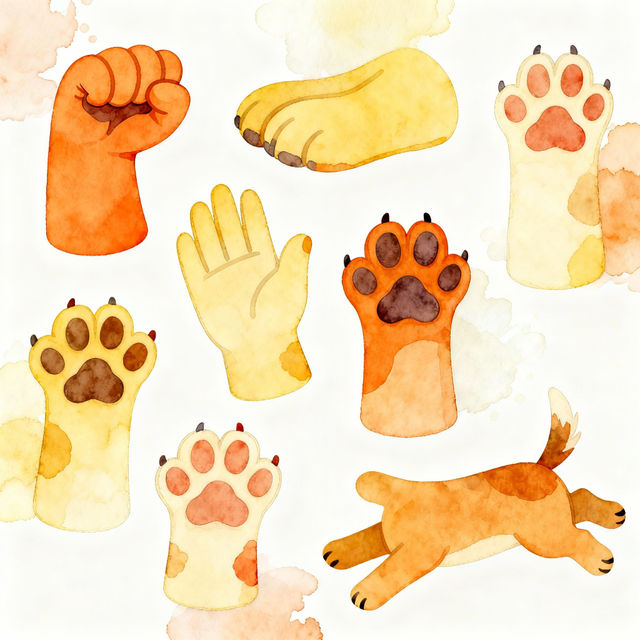 Dog Paws Drawings - AI Generated gallery
