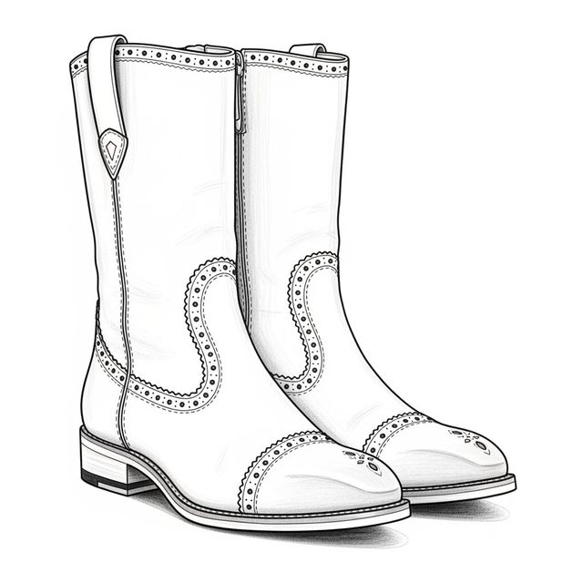 AI-Generated Boots Drawing Gallery gallery