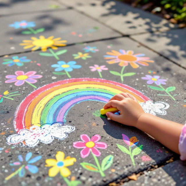 Sidewalk Chalk Art Ideas gallery