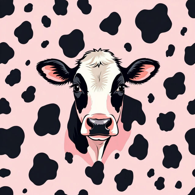 Pink Cow Print Wallpaper gallery