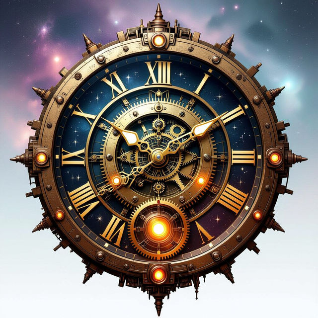 Clock Wallpaper - AI Generated gallery