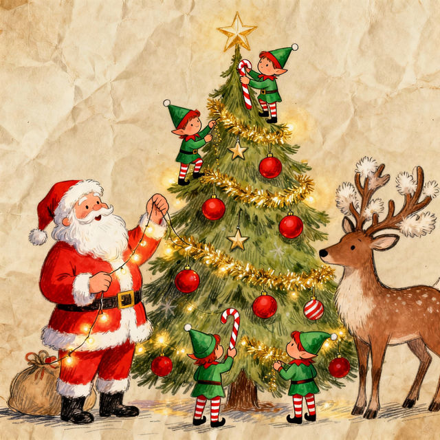 Cool Christmas Drawings gallery