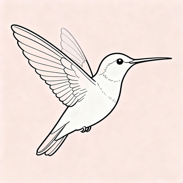 Easy Hummingbird Drawings gallery