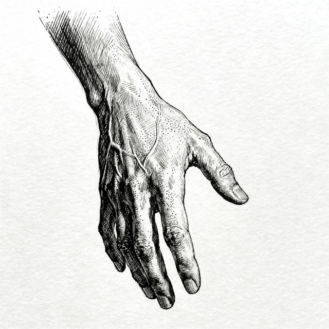 AI Drawings of Hands gallery