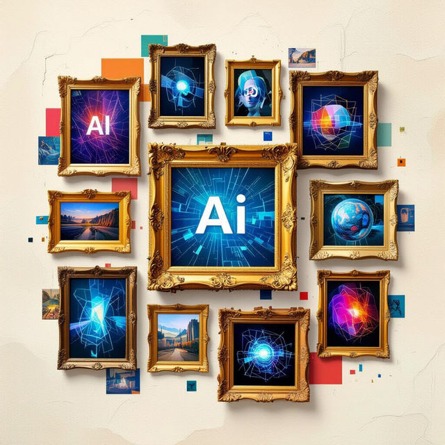 Picture Frames Collage - AI Generated gallery