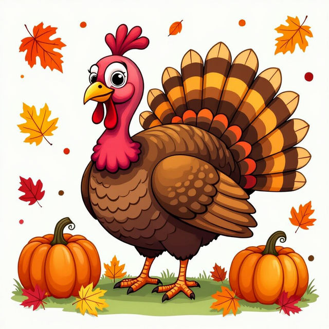 Turkey Coloring Pictures - Made With AI gallery