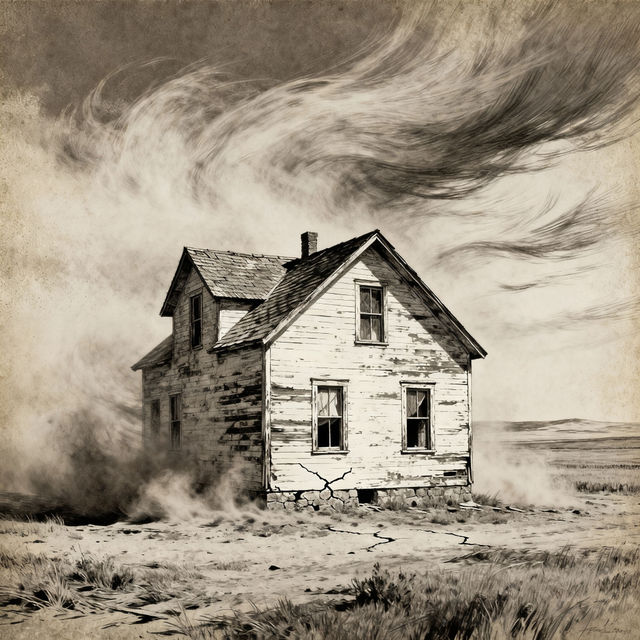 Dust Bowl Drawings - AI Generated Art gallery