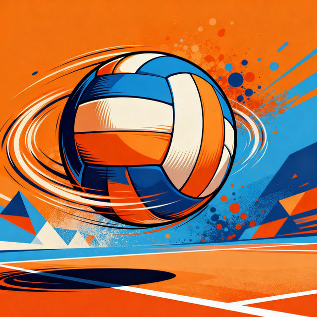 Drawing Of A Volleyball gallery