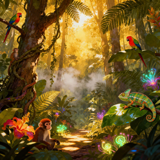 Jungle Drawings - AI Art gallery